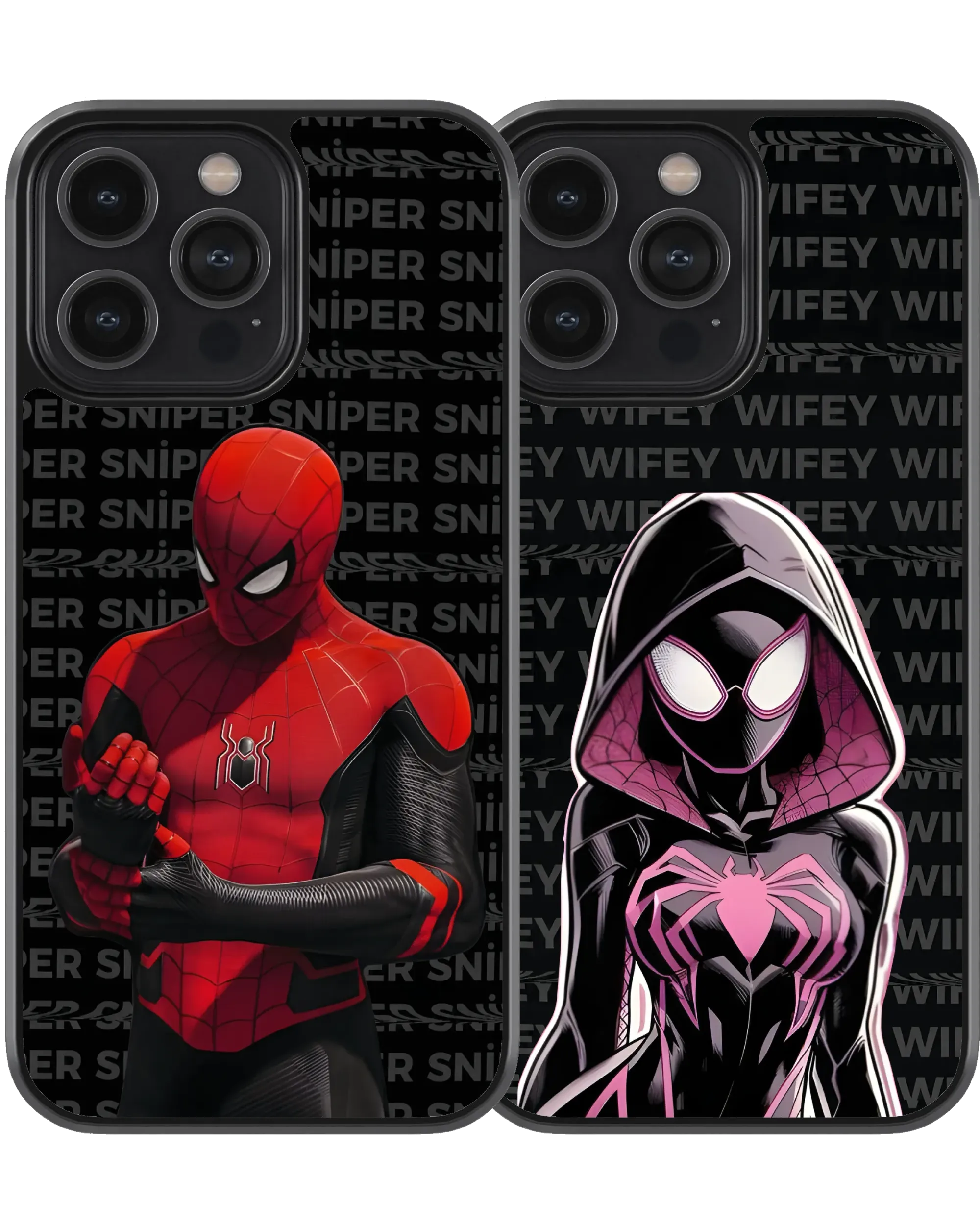 Spider Wifey & Sniper_3-Matching Couple Cover Set | Available For All Devices