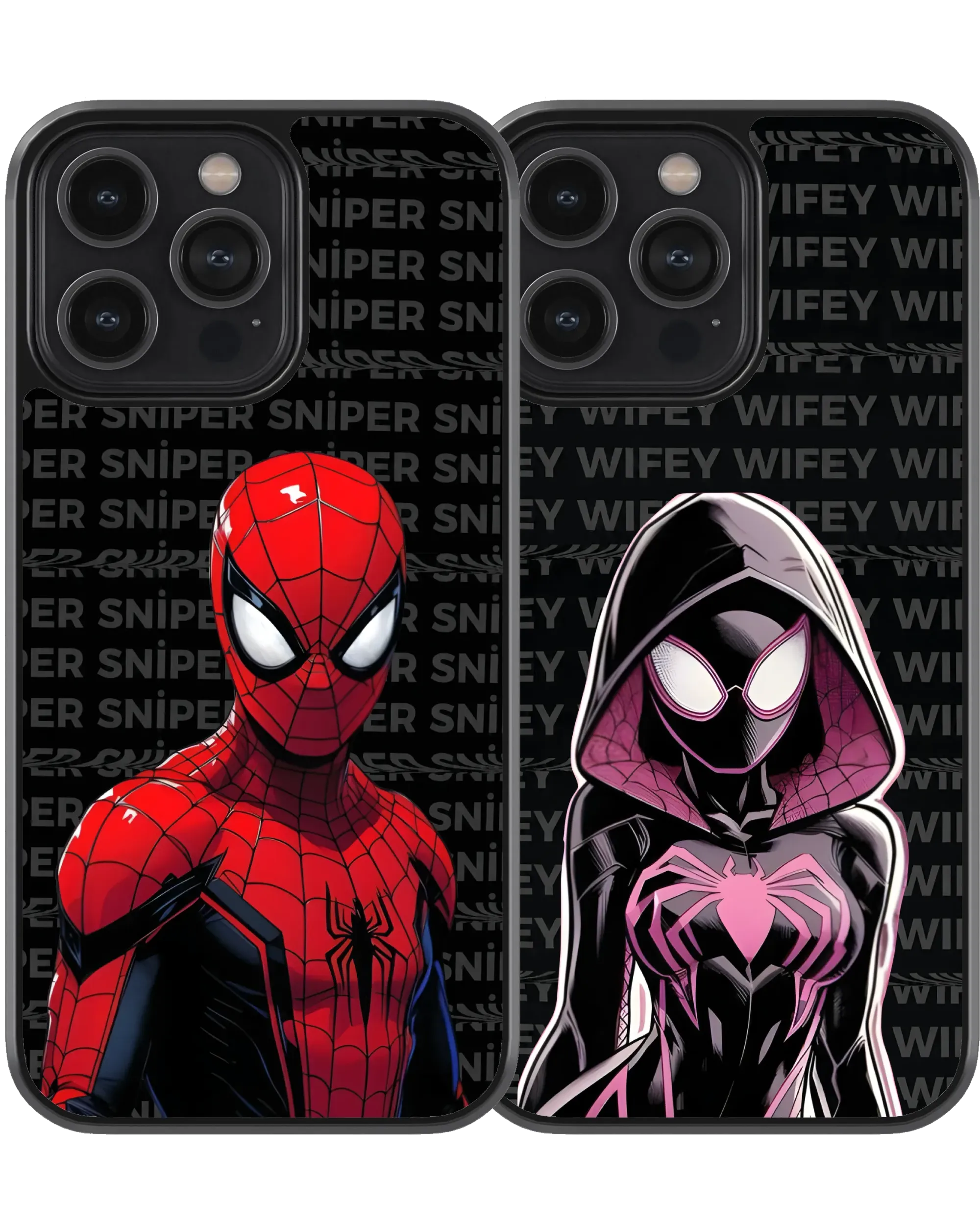 Spider Wifey & Sniper_4-Matching Couple Cover Set | Available For All Devices