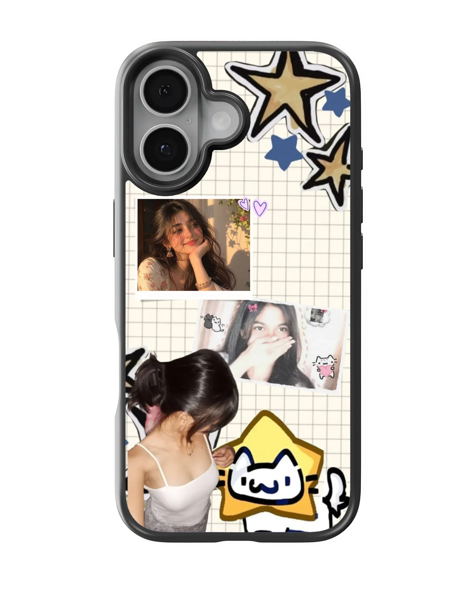 Cute Star Cat Scrapbook (Customized Mobile Cover) | Available For All Devices