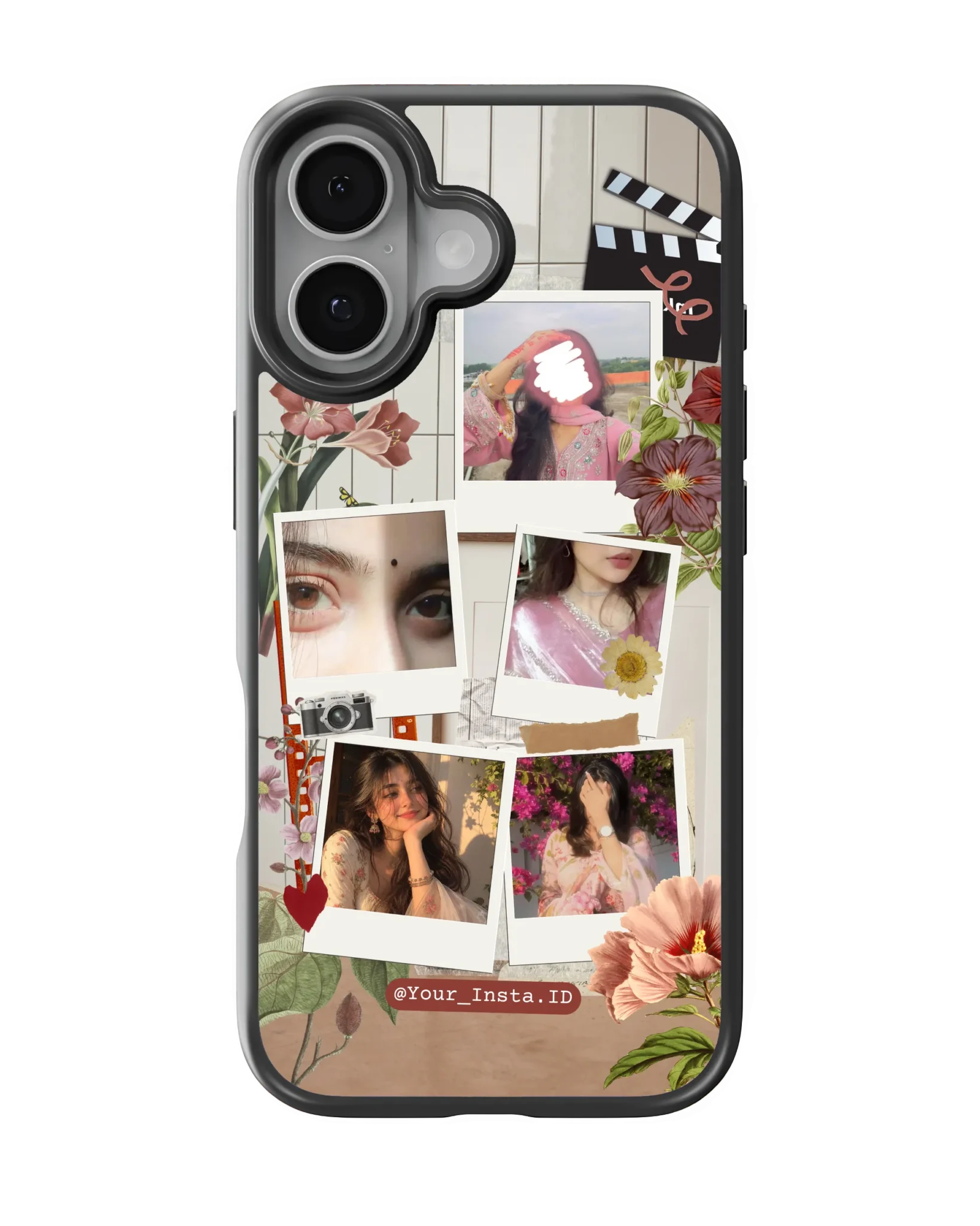 Vintage Film Floral Collage (Customized Mobile Cover) | Available For All Devices