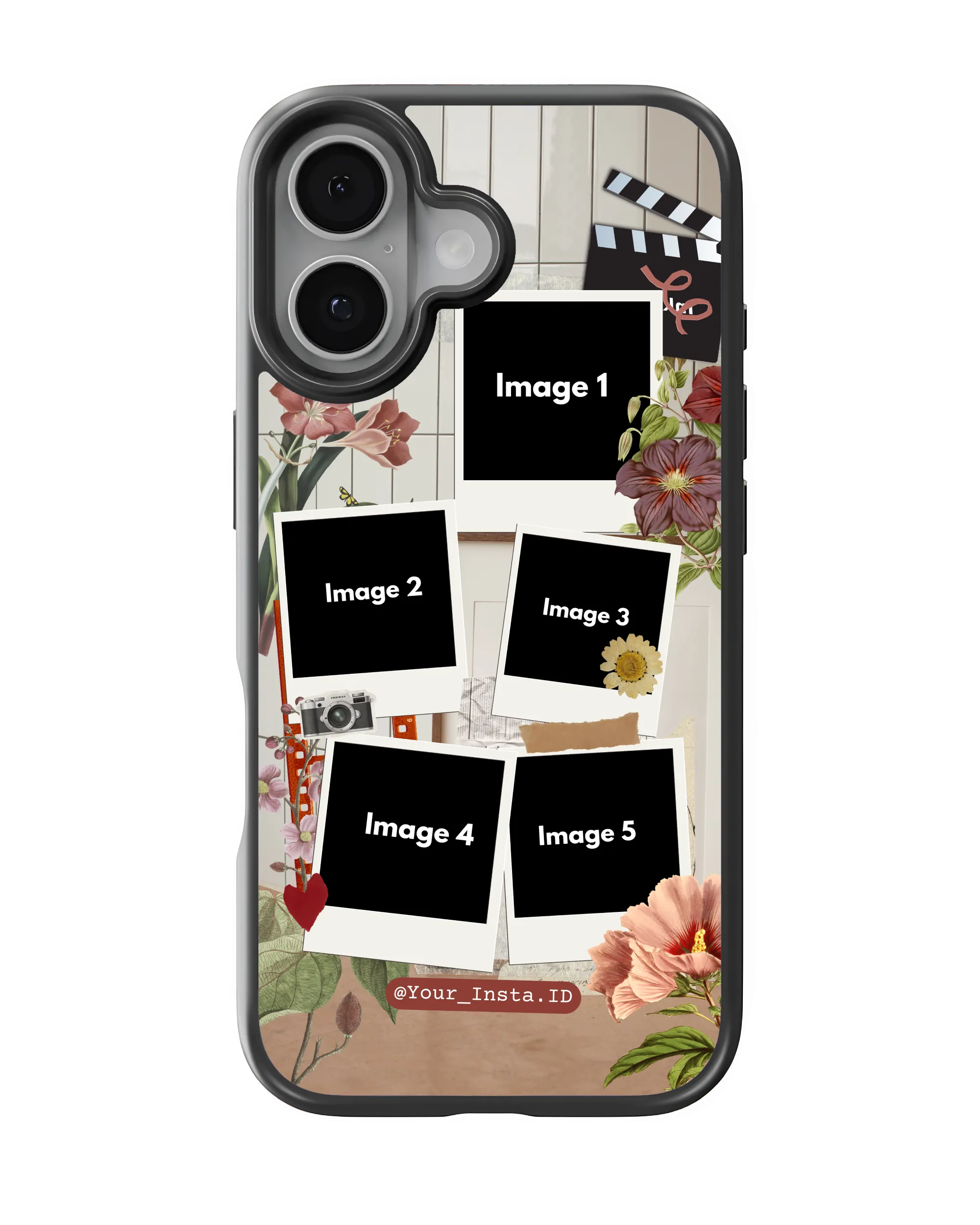Vintage Film Floral Collage (Customized Mobile Cover) | Available For All Devices