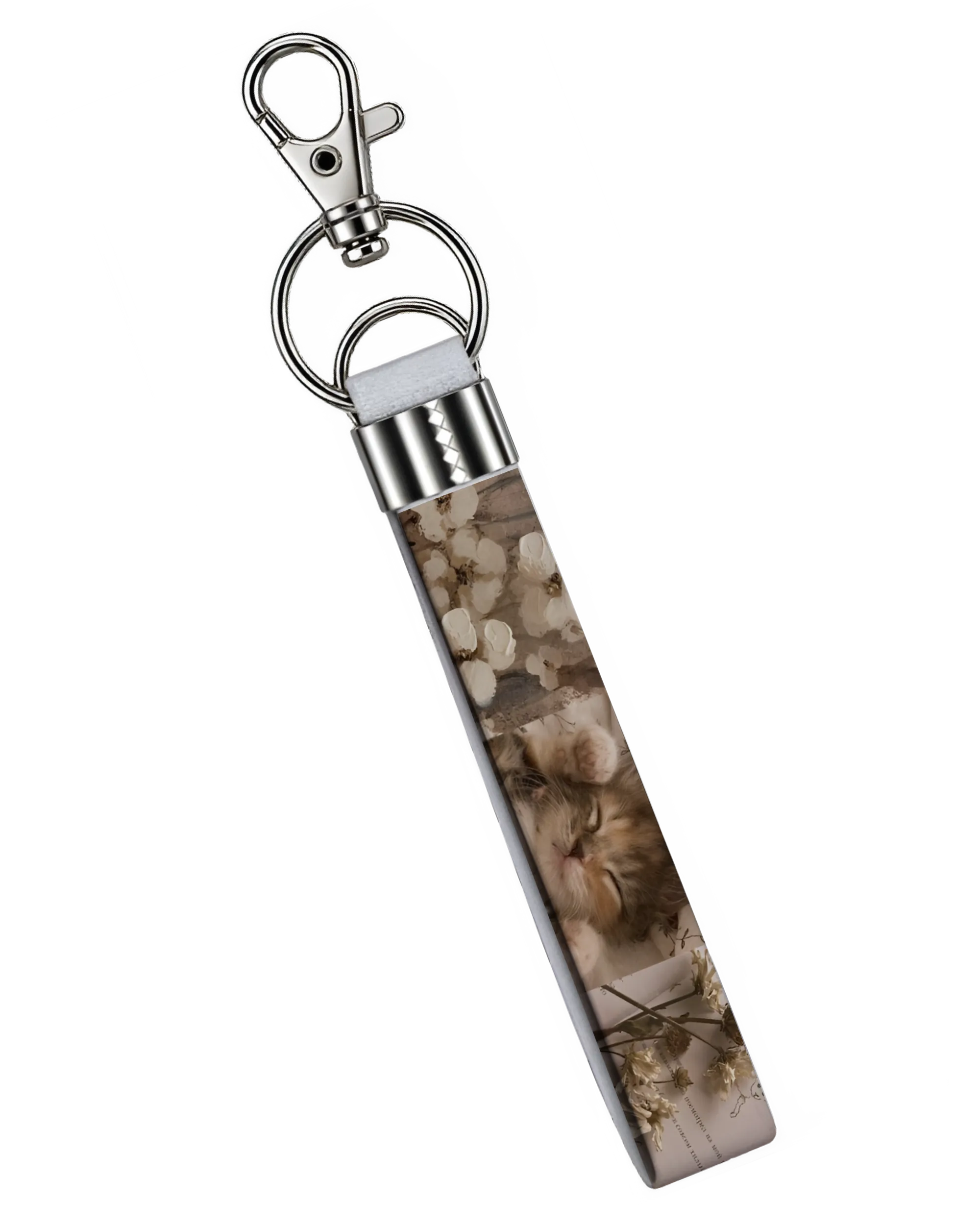 Soft Paws Vintage | Fabric Keychain | Front & Back Printed